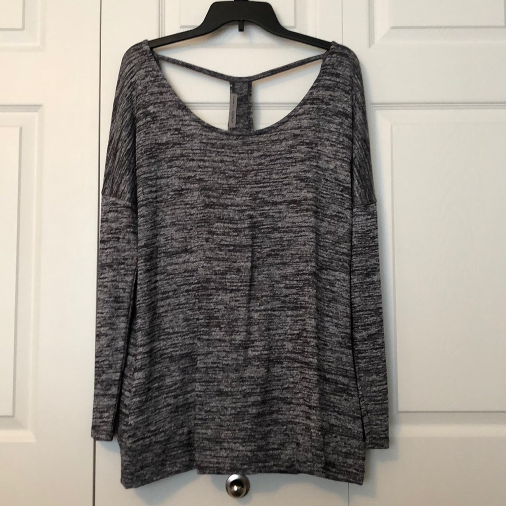Athleta Open Back Gray Sweater
